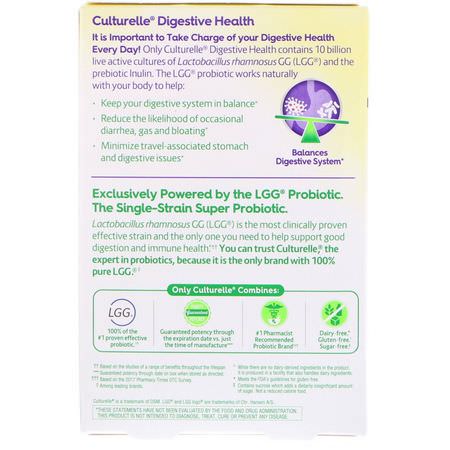 Culturelle, Digestive Health, Daily Probiotic, 30 Once Daily Vegetarian Capsules:الملبنة, البروبيوتيك