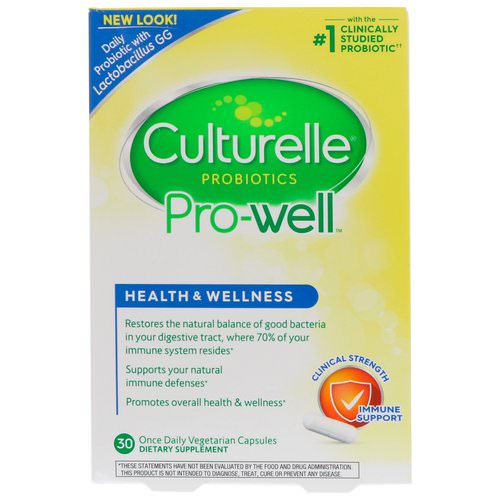 Culturelle, Health & Wellness, Immune Support, 30 Once Daily Vegetarian Capsules فوائد