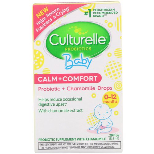 Culturelle, Probiotics, Baby, Calm + Comfort, Probiotic + Chamomile Drops, 0-12 Months, .29 fl oz (8.5 ml) فوائد