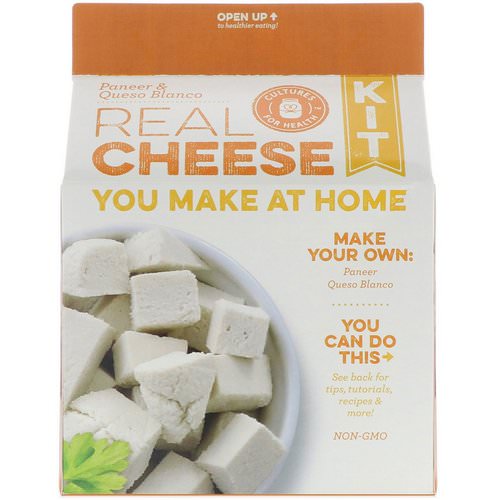 Cultures for Health, Real Cheese Kit, Paneer & Queso Blanco, 1 Kit فوائد