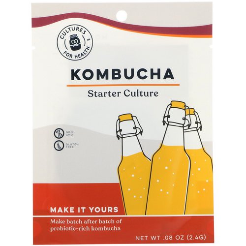 Cultures for Health, Kombucha, 1 Packet, .08 oz (2.4 g) فوائد