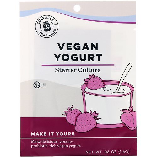 Cultures for Health, Vegan Yogurt, 4 Packets, .06 oz (1.6 g) فوائد