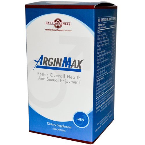 Daily Wellness Company, ArginMax, Men, 180 Capsules فوائد