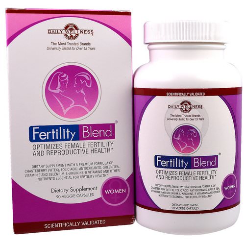 Daily Wellness Company, Fertility Blend for Women, 90 Veggie Caps فوائد