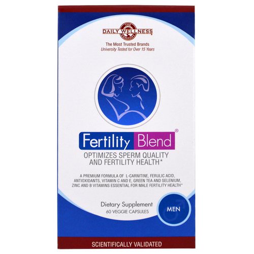 Daily Wellness Company, Fertility Blend, Men, 60 Veggie Caps فوائد