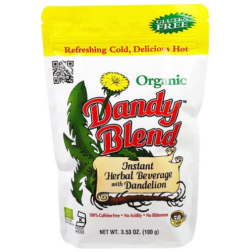 Dandy Blend, Instant Herbal Beverage with Dandelion, Caffeine Free, Organic, 3.53 oz (100 g) فوائد