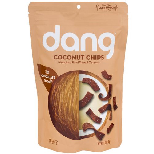 Dang, Coconut Chips, Chocolate Sea Salt, 2.82 oz (80 g) فوائد