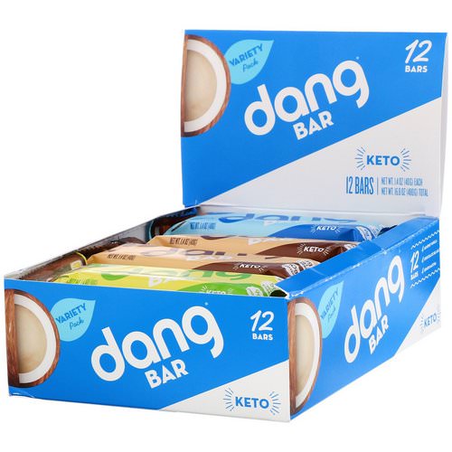 Dang, Keto Bar, Variety Pack, 12 Bars, 1.4 oz (40 g) Each فوائد