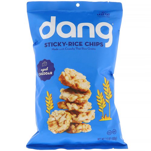 Dang, Sticky-Rice Chips, Aged Cheddar, 3.5 oz (100 g) فوائد