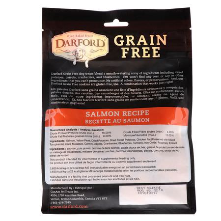 Darford, Grain Free, Premium Oven-Baked Dog Treats, Salmon Recipe, 12 oz (340 g):علاج الحي,انات الأليفة, الحي,انات الأليفة