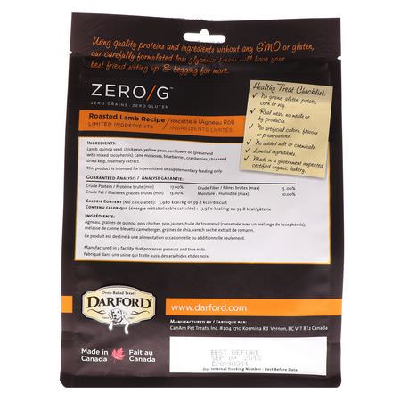 Darford, Zero/G, Oven Baked, All Natural, Treats For Dogs, Roasted Lamb Recipe, 12 oz (340 g):علاج الحي,انات الأليفة, الحي,انات الأليفة