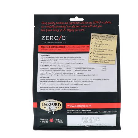 Darford, Zero/G, Oven Baked, All Natural, Treats For Dogs, Roasted Salmon Recipe, 12 oz (340 g):علاج الحي,انات الأليفة, الحي,انات الأليفة