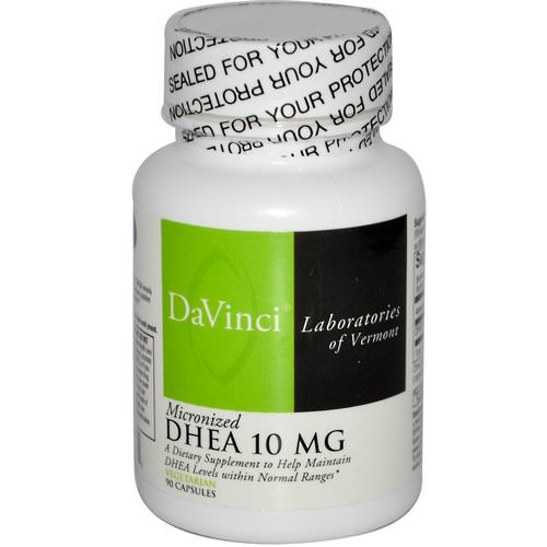 DaVinci Laboratories of Vermont, Micronized DHEA, 10 mg, 90 Capsules فوائد
