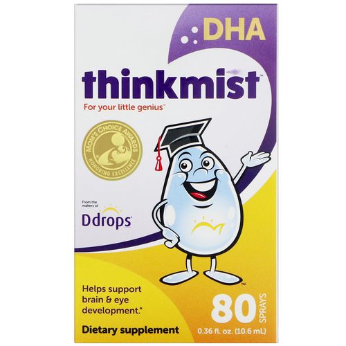 Ddrops, Thinkmist, DHA, 0.36 fl oz (10.6 ml) فوائد
