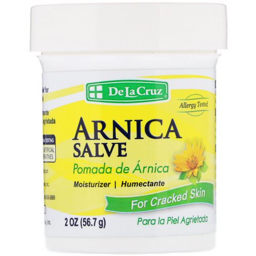 De La Cruz, Arnica Salve, for Cracked Skin, 2 oz (56.7 g) فوائد
