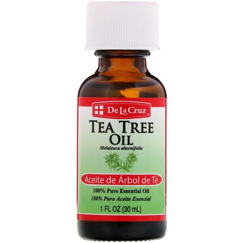 De La Cruz, Tea Tree Oil, 100% Pure Essential Oil, 1 fl oz (30 ml) فوائد