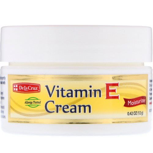 De La Cruz, Vitamin E Cream, 0.42 oz (12 g) فوائد