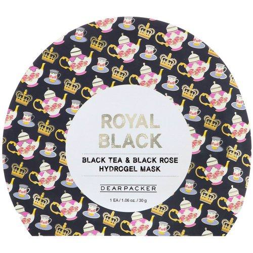 Dear Packer, Royal Black, Black Tea & Black Rose Hydrogel Mask, 1 Mask, 1.06 oz (30 g) فوائد