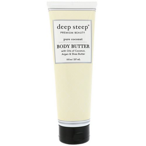 Deep Steep, Body Butter, Pure Coconut, 8 fl oz (237 ml) فوائد