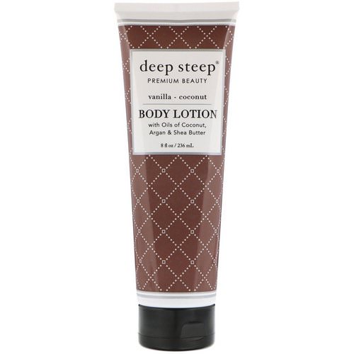 Deep Steep, Body Lotion, Vanilla - Coconut, 8 fl oz (236 ml) فوائد