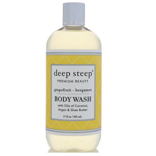 Deep Steep, Body Wash, Grapefruit - Bergamot, 17 fl oz (503 ml) فوائد