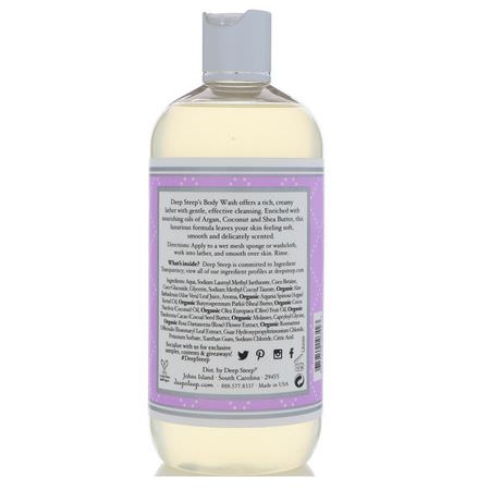 Deep Steep, Body Wash, Lilac Blossom, 17 fl oz (503 ml):جل الاستحمام, غس,ل الجسم