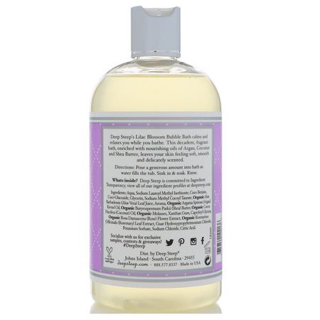 Deep Steep, Bubble Bath, Lilac Blossom, 17 fl oz (503 ml):حمام الفقاعات, الدش