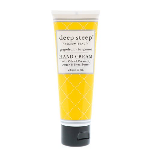 Deep Steep, Hand Cream, Grapefruit Bergamot, 2 fl oz (59 ml) فوائد
