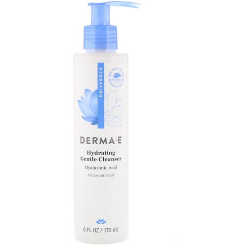 Derma E, Hydrating Gentle Cleanser, Hyaluronic Acid, 6 fl oz (175 ml) فوائد