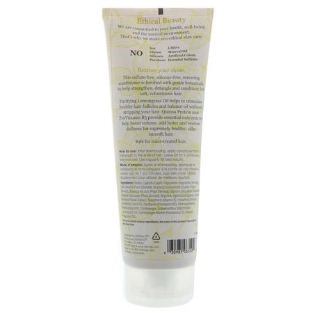 Derma E, Restoring Conditioner, Volume & Shine, Lemongrass & Vitamin E, 8 fl oz (236 ml):بلسم, العناية بالشعر