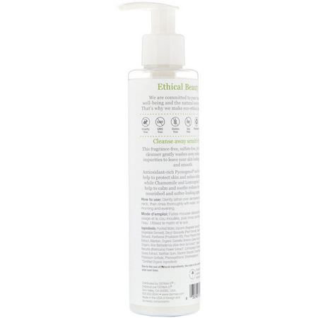 Derma E, Sensitive Skin Cleanser, 6 fl oz (175 ml):Green Tea بشرة Care, تطهير الجسمrs
