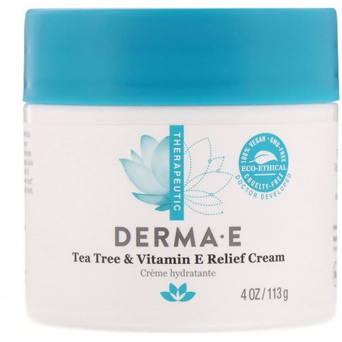 Derma E, Tea Tree & Vitamin E Relief Cream, 4 oz (113 g) فوائد