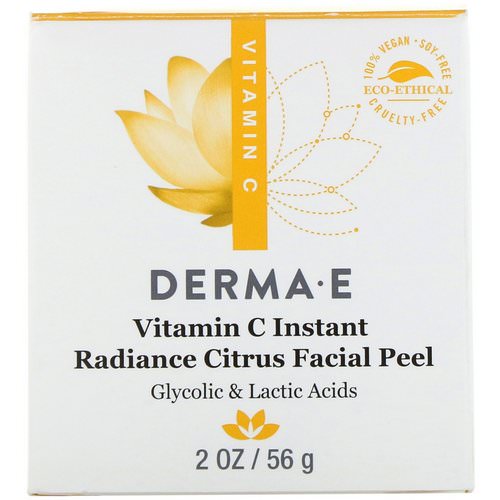 Derma E, Vitamin C Instant Radiance Citrus Facial Peel, 2 oz (56 g) فوائد