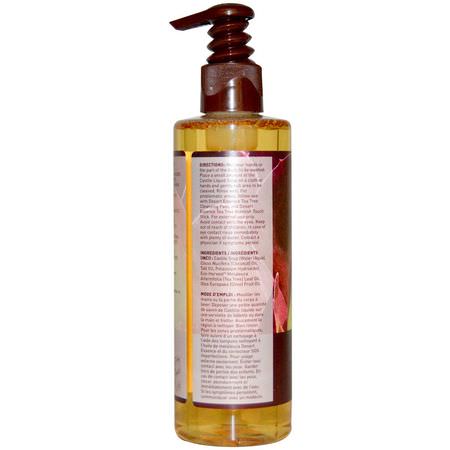 Desert Essence, Castile Liquid Soap, with Eco-Harvest Tea Tree Oil, 8 fl oz (236 ml):المنظفات, غسل ال,جه