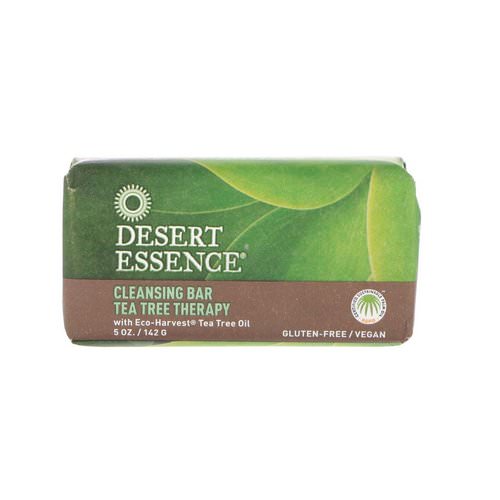 Desert Essence, Cleansing Bar Tea Tree Therapy, 5 oz (142 g) فوائد