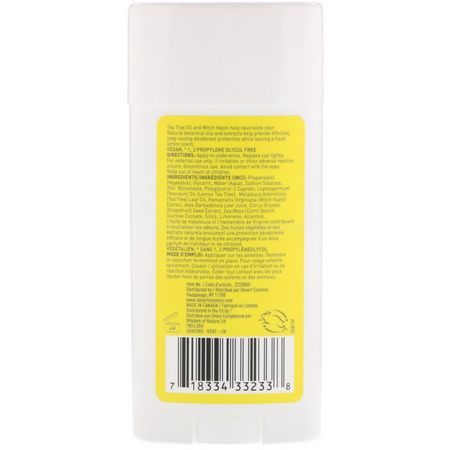 Desert Essence, Deodorant, Lemon Tea Tree, 2.5 oz (70 ml):مزيل عرق, حمام