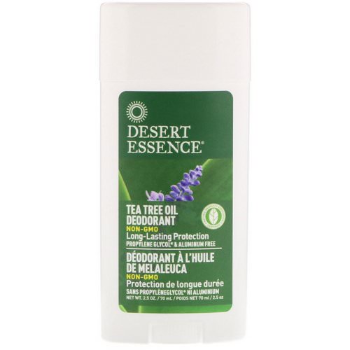 Desert Essence, Deodorant, Tea Tree Oil, 2.5 oz (70 ml) فوائد