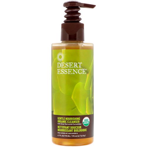 Desert Essence, Gentle Nourishing Organic Cleanser, 6.7 fl oz (195 ml) فوائد