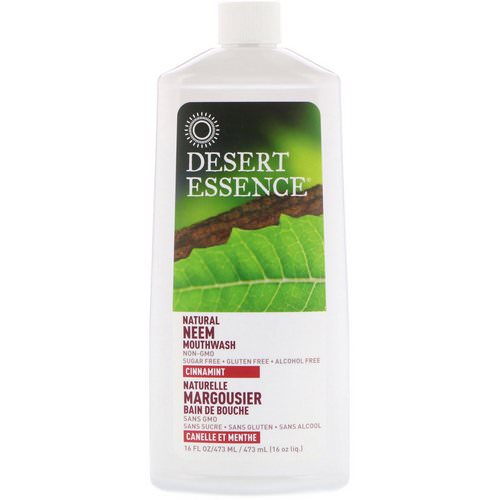 Desert Essence, Natural Neem Mouthwash, Cinnamint, 16 fl oz (480 ml) فوائد
