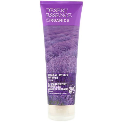 Desert Essence, Organics, Body Wash, Bulgarian Lavender, 8 fl oz (237 ml) فوائد