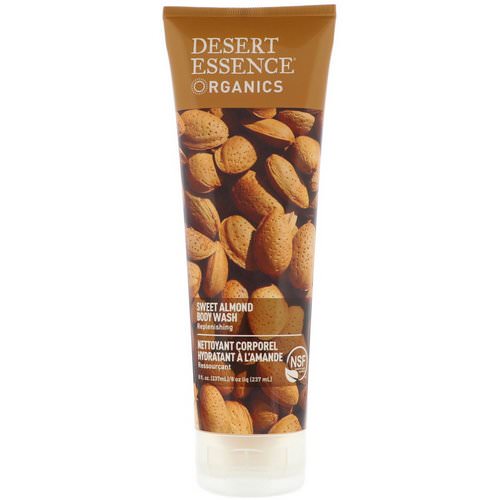 Desert Essence, Organics, Body Wash, Sweet Almond, 8 fl oz (237 ml) فوائد