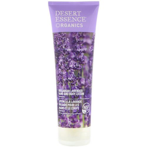 Desert Essence, Organics, Hand and Body Lotion, Bulgarian Lavender, 8 fl oz (237 ml) فوائد