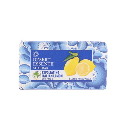 Desert Essence, Soap Bar, Exfoliating Italian Lemon, 5 oz (142 g) فوائد