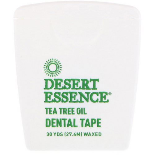 Desert Essence, Tea Tree Oil Dental Tape, Waxed, 30 Yds (27.4 m) فوائد