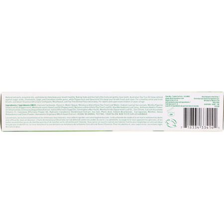 Desert Essence, Tea Tree Oil Ultra Care Toothpaste, Mega Mint, 6.25 oz (176 g):الفلورايد مجانا, معج,ن الأسنان