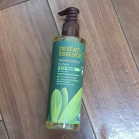 Desert Essence Face Wash Cleansers Tea Tree Oil Beauty - زيت شجرة الشاي,المنظفات,غسل ال,جه,فرك