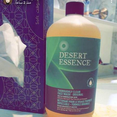 Desert Essence Face Wash Cleansers Tea Tree Oil Beauty - زيت شجرة الشاي,المنظفات,غسل ال,جه,فرك