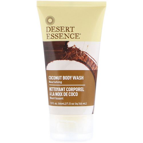 Desert Essence, Travel Size, Coconut Body Wash, 1.5 fl oz (44 ml) فوائد