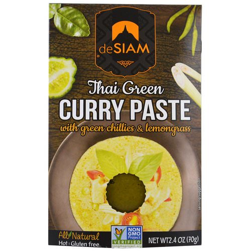 deSIAM, Thai Green Curry Paste, Hot, 2.4 oz (70 g) فوائد