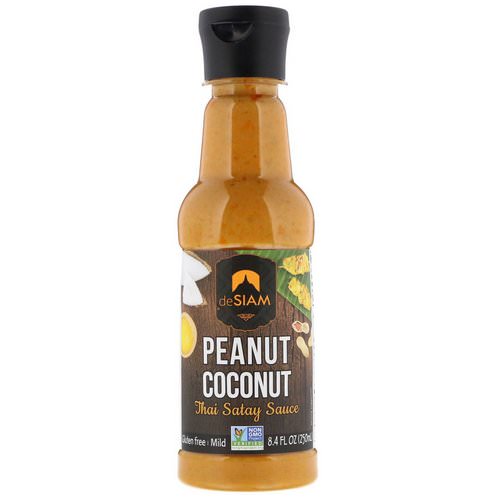 deSIAM, Thai Satay Sauce, Peanut & Coconut, Mild, 8.4 fl oz (250 ml) فوائد